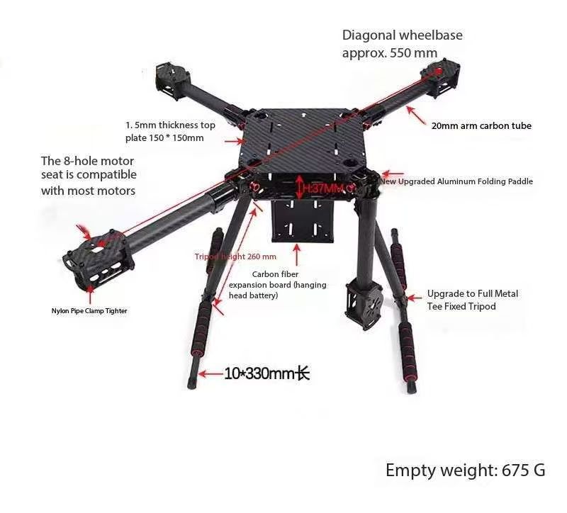 APStoreCarbon Fibre Hardware V - Drone Kit Vtol 评论和价格